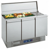 Roeder saladi&euml;re - BTSS3S - 3 deuren, 1x 1/1 GN, 6x 1/3 GN, 6x 1/6 GN
