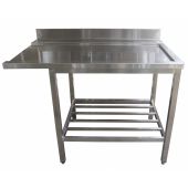 RVS afvoertafel 1200 mm opening links