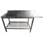 RVS afvoertafel 1600 mm opening rechts