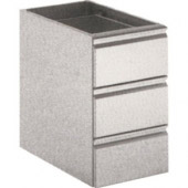 RVS ladenblok met 3 laden BHDR3