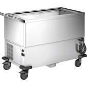 RVS voedseluitgiftewagen, gekoeld, 3 x 1/1 GN-200, SAW 3-UK