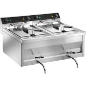 Saro dubbele elektrische friteuse, GASTROLINE 12 + 12 V