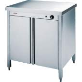 Scholl bordenwarmkast 60/60, doorgiftemodel, met RVS bovenblad