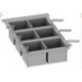 Rational set van 6 portioneermanden 1/6 GN geperforeerd