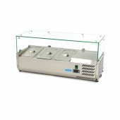 Maxima Opzetkoelvitrine - 95 cm - 3 x 1/3 GN Bakken