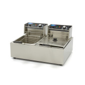 Maxima Frituurpan - 2x 6 L - 2 Manden - tot 2,4 Kg Frites