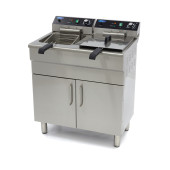 Maxima Frituurpan - 2x 16 L - 2 Manden - met Tapkraan en Opbergruimte