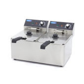 Maxima Frituurpan - 2x 8 L - 2 Manden - tot 2,8 Kg Frites