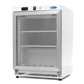 Maxima Vrieskast - 200 L - Wit - met Glazen Deur