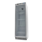 Maxima Koelkast - 400 L - Rvs - met Glazen Deur