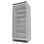 Maxima Vrieskast - 600 L - Zwart - met Glazen Deur