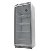 Maxima Koelkast - 600 L - Rvs - met Glazen Deur