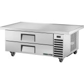 True onder-apparatuur koelkast met 2 lades en verlengd blad - 280L