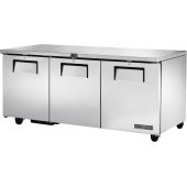 True onderbouw koelwerkbank met 3 deuren - 583L