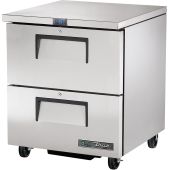 True onderbouw vrieswerkbank met 2 lades - 184L