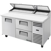 True pizzawerkbank met 1 deur en 2 lades - 583L (9x 1/3)