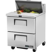 True saladette met 2 lades - 184L (8x 1/6)