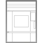 Unox inbouwframe voor ChefTop VISTA 4x GN 1/1 vlakke installatie