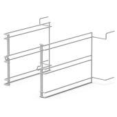 Unox zijsteunen met extra hoogte voor BakerLux SHOP.Pro 4x 460x330