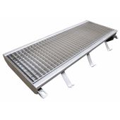 Vloergoot met zijuitloop 845 mm