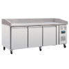Polar Patisserie werkbank met marmeren werkblad, 634 liter