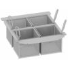 Rational set van 4 portioneermanden 1/6 GN niet-geperforeerd
