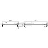 Combisteel verhogingsonderstel saladiere 3 deurs