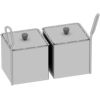Rational set van 2 portioneermanden 1/6 GN geperforeerd